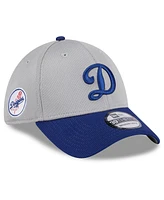 New Era Men's Gray Los Angeles Dodgers 2024 Batting Practice 39THIRTY Flex Hat