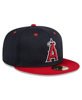 New Era Men's Navy Los Angeles Angels 2024 Batting Practice 59FIFTY Fitted Hat