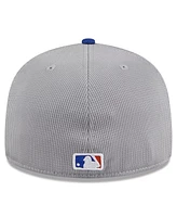 New Era Men's Gray New York Mets 2024 Batting Practice 59FIFTY Fitted Hat