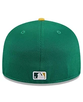 New Era Big Boys and Girls Kelly Green Oakland Athletics 2024 Batting Practice 59FIFTY Fitted Hat