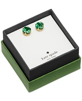 Kate Spade New York Gold-Tone Cubic Zirconia Flower Stud Earrings