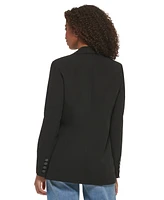 Karl Lagerfeld Paris Women's Imitation Pearl Collar Blazer