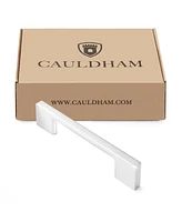 Cauldham Modern Polished Chrome 3.63" Cabinet Door Handles Pull - 10 Pk