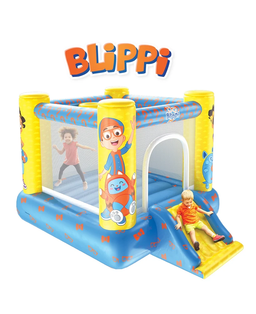 World Tech Toys Moonbug Blippi Inflatable Bouncer with Slide