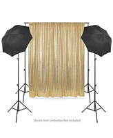 Lann's Linens (Set of 4) Sequin Backdrop Curtains