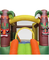 Cloud 9 Bounce House, Jungle Theme, with Blower & Two Slides