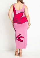 Eloquii Plus Intarsia Column Dress