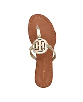 Tommy Hilfiger Women's Litzy Flat Slip On Logo Sandals