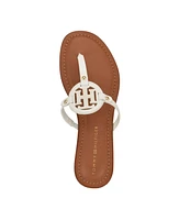 Tommy Hilfiger Women's Litzy Flat Slip On Logo Sandals