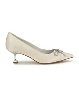 Nine West Women's Wendon Bridal Tapered Heel Slip-on Dress Pumps