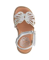 Vince Camuto Toddler Girl's Sandal with Heat-Seal Rhinestones Vc Charm Polyurethane Sandals