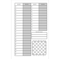 We Games Hardcover Chess Scorebook & Notation Pad - Soft Touch
