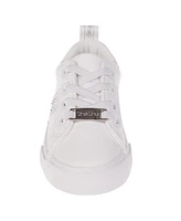 Bebe Toddler Girl's Fashion Cvo with Ab Rhinestones and Elastic Laces Polyurethane Sneakers