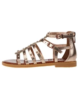 Vince Camuto Big Girl's Fashion Sandal Metallic Pu Upper and Dome Stud Detail Polyurethane Sandals