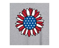 Hybrid Apparel Trendy Juniors Sunflower Graphic Oversized Tee