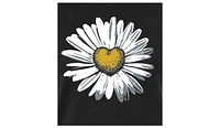 Hybrid Apparel Trendy Juniors Daisy Heart Graphic Tee