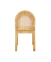 Tov Furniture 1 Pc. Rattan Arched Back Dining Chair