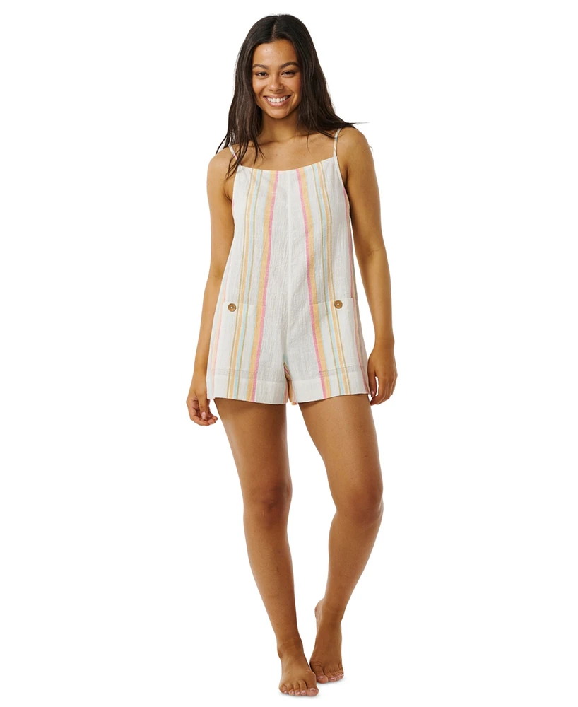 Rip Curl Juniors' Classic Surf Stripe Cotton Romper