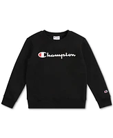 Champion Little Boys 2-Pc. Fleece Logo Sweatshirt & Cargo Joggers Set