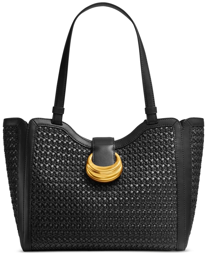 Donna Karan Valley Stream Woven Buckle Small Tote