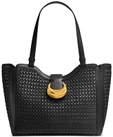 Donna Karan Valley Stream Woven Buckle Small Tote