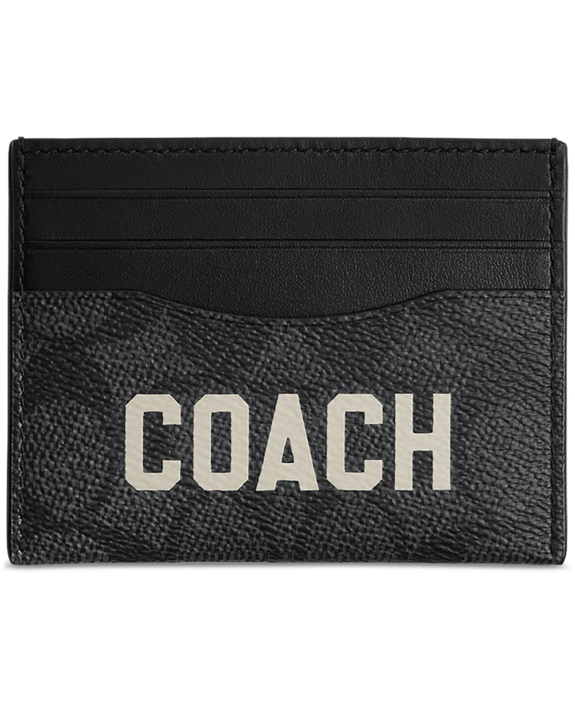 Coach Men's Flat Logo Card Case