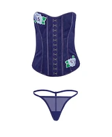 Adore Me Plus Constantina Sweetheart Corset & G-string Set