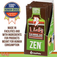 Licks Pill Free Licks Pill-Free Zen Dog Calming - Calming Aid Supplements for Aggressive Behavior and Nervousness - Gel Packets