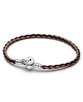 Pandora The Lion King Clasp Braided Leather Bracelet