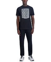 Karl Lagerfeld Paris Men's Multiplied Kocktail Karl Square Logo Graphic T-Shirt