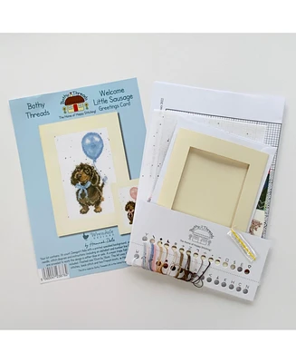 Bothy Threads Greeting Card - Welcome Little Sausage XGC33 Counted Cross Stitch Kit - Assorted Pre