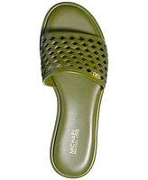 Michael Michael Kors Women's Saylor Perforated Slide Sandals