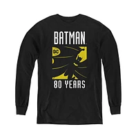 Batman Boys Youth Silhouette Long Sleeve Sweatshirt