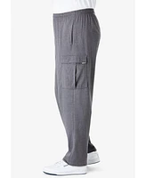 KingSize Men's Lightweight Jersey Cargo Sweatpants