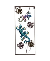 Fc Design 27.5"H Rectangle Lizards Wall Plaque Decor Home Decor Perfect Gift for House Warming, Holidays and Birthdays