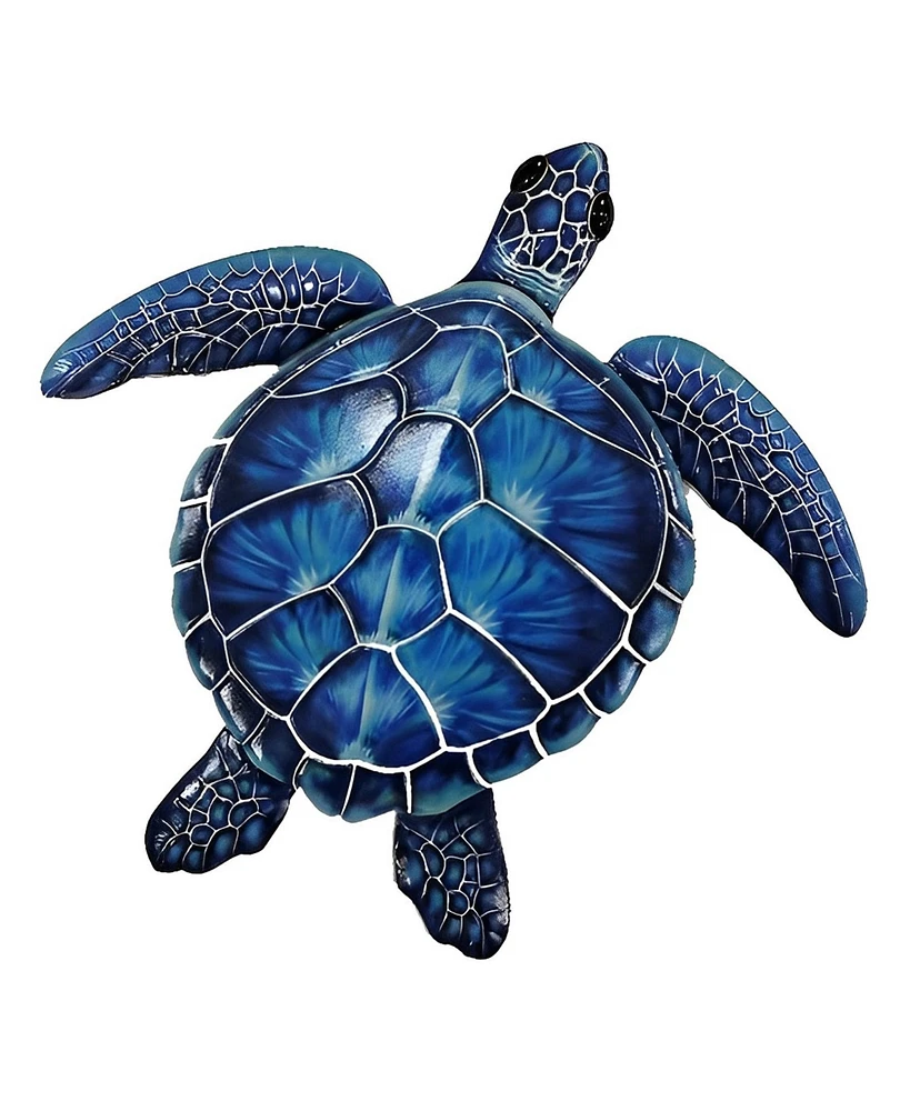 Fc Design 16.5"W Blue Sea Turtle Wall Plaque Decor Home Decor Perfect Gift for House Warming, Holidays and Birthdays