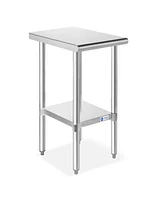 Gridmann x Inch Stainless Steel Table w/ Undershelf