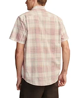 Lucky Brand Men's Plaid San Gabriel Short Sleeve 1 Pocket Shirt