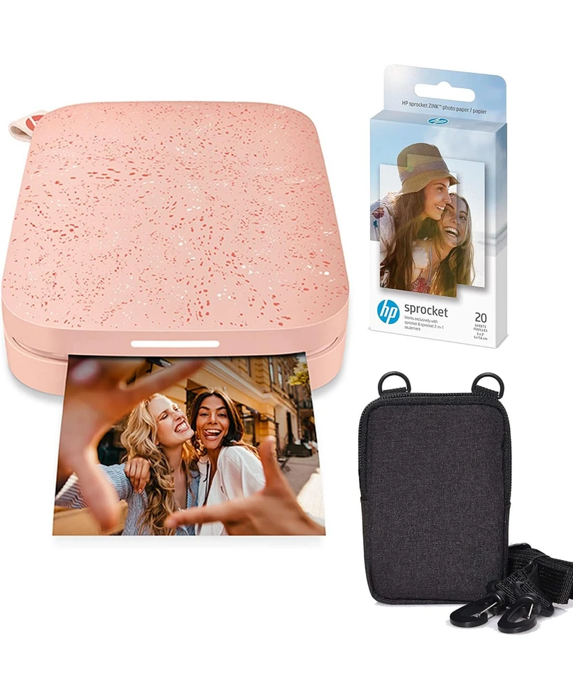 Hp Sprocket Portable 2x3" Instant Photo Printer and Zink Paper Bundle