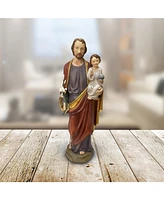 Fc Design 12"H St. Joseph Holding Baby Jesus Holy Figurine Religious Decoration Home Decor Perfect Gift for House Warming