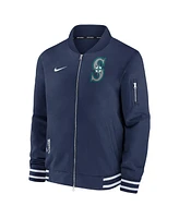 Nike Men's Navy Seattle Mariners Authentic Collection Full-Zip Bomber Jacket