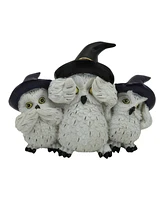 Fc Design 5"H 3 Owl with Witch Hat Hear-No, See-No, Speak