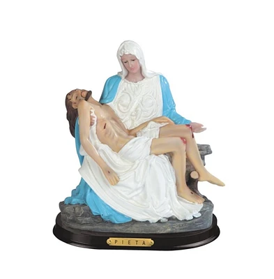 Fc Design 10"H Blue La Pieta by Michelangelo Statue Holy Figurine Religious Decoration Home Decor Perfect Gift for House Warming, Holidays and Birthda