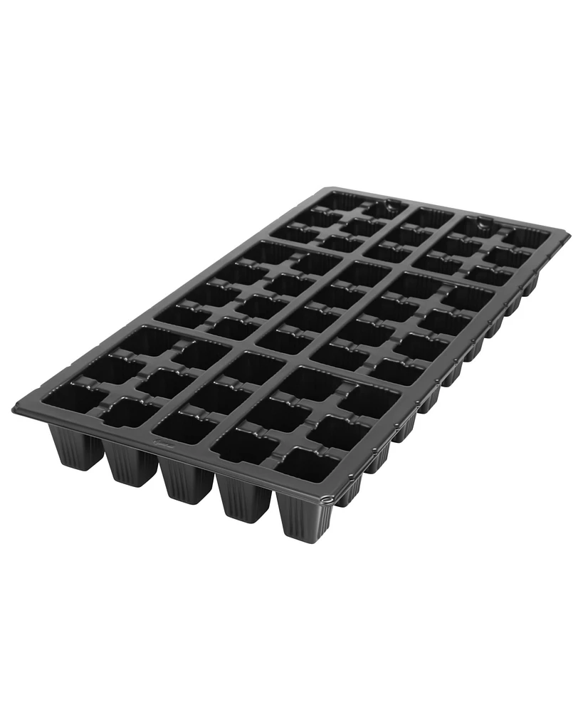 Sunpack 21 x 11in 50 Cell Heavy Duty Square Insert Tray, Black