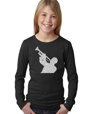 La Pop Art Girls Word Long Sleeve - All Time Jazz Songs