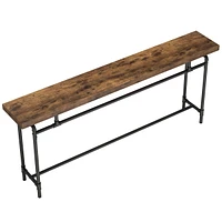Tribesigns Console Table, 70.9 Inches Extra Long Sofa Table for Living Room, Industrial Narrow Console Sofa Tables Behind Couch, Entryway Hallway Foye