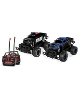 World Tech Toys Ford F-150 Svt Raptor Police Pursuit 1:24 Rtr Electric Rc Monster Truck Double Pack