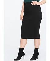 Eloquii Women's Knit Column Skirt