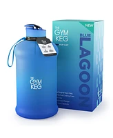 The Gym Keg Reusable Gym Water Bottle with Carry Handle and Leakproof Design