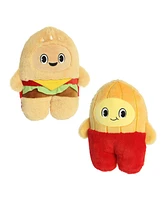 Aurora Medium Hamburger & Fries Flipovers Interactive Plush Toy Brown 11"